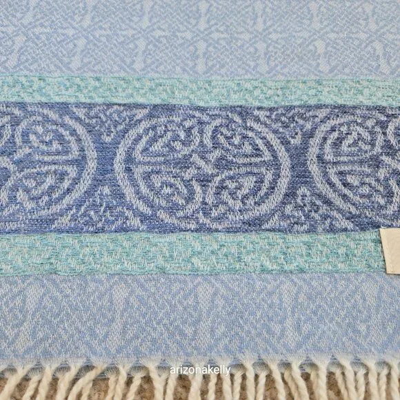 Calzeat Celtic Scarf Wool Blend Made in Scotland - Picture 10 of 14